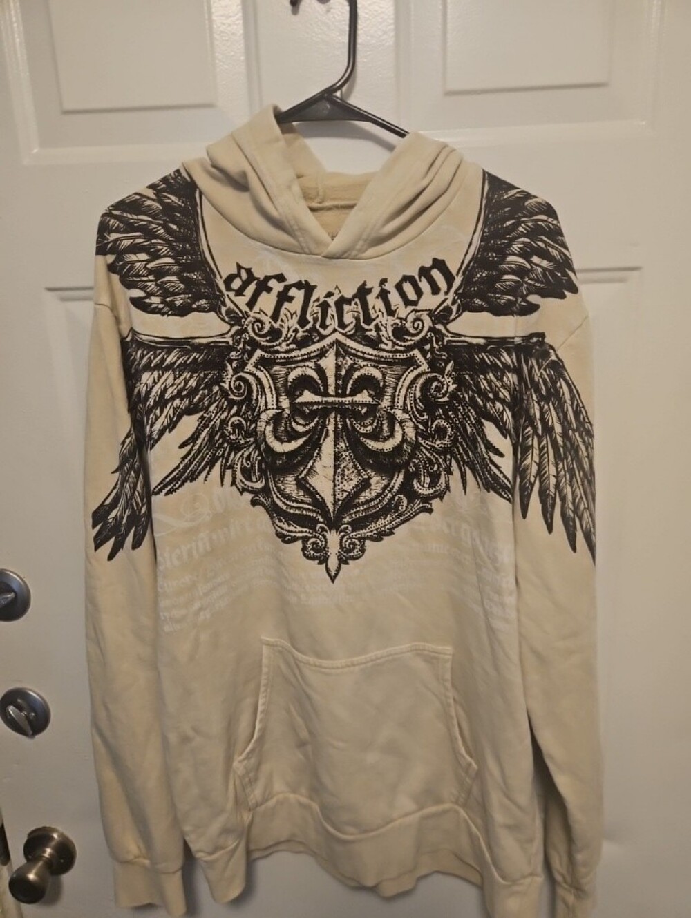 Affliction Wings Crest Graphics Hoodie